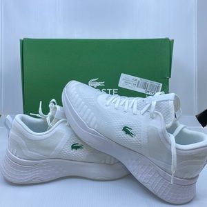 BNIB Men´s lacoste Court-Drive Fly Textile Trainers.